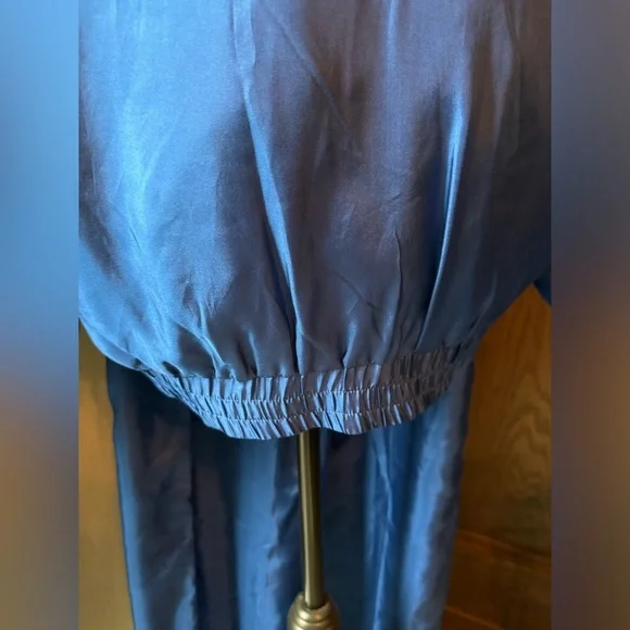 EVR vintage 100% silk 2 piece outfit size Large - Picture 7 of 12